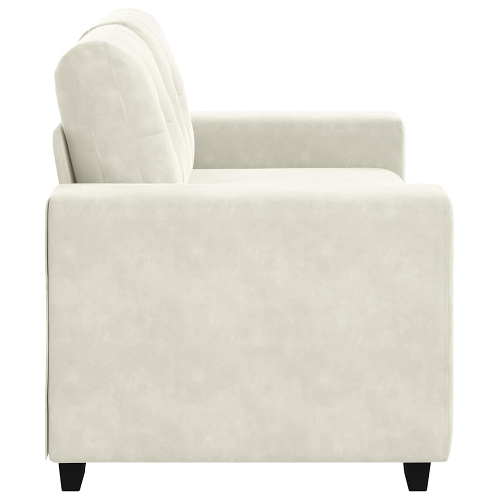 | Loveseat Sofa | with Cushion Cream Velvet